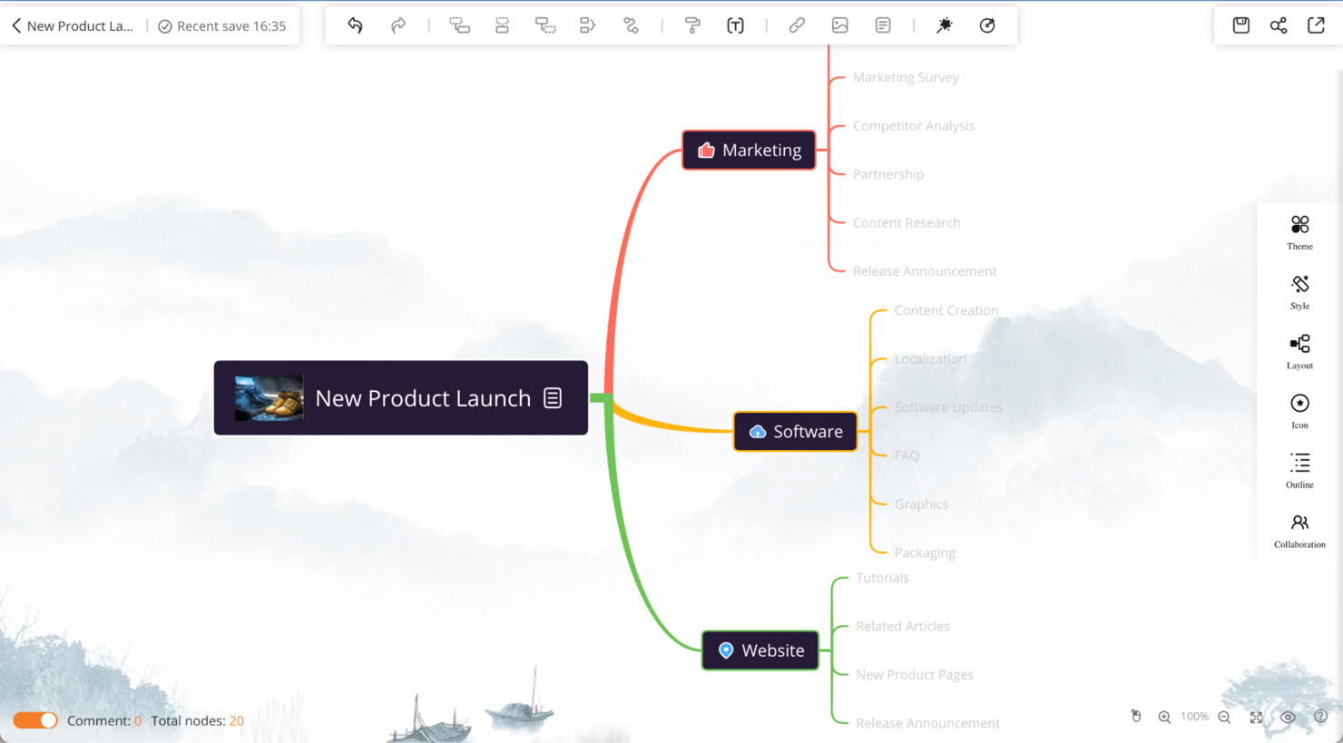 20 Best Free Mind Mapping Software For Getting Creative In 2024 The   Web App Library Categories Providers Screenshots 000 072 412 Pub Gitmind Screenshot 1681991575 