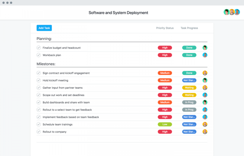 Asana screenshot - 10 Best Free Resource Management Software In 2022