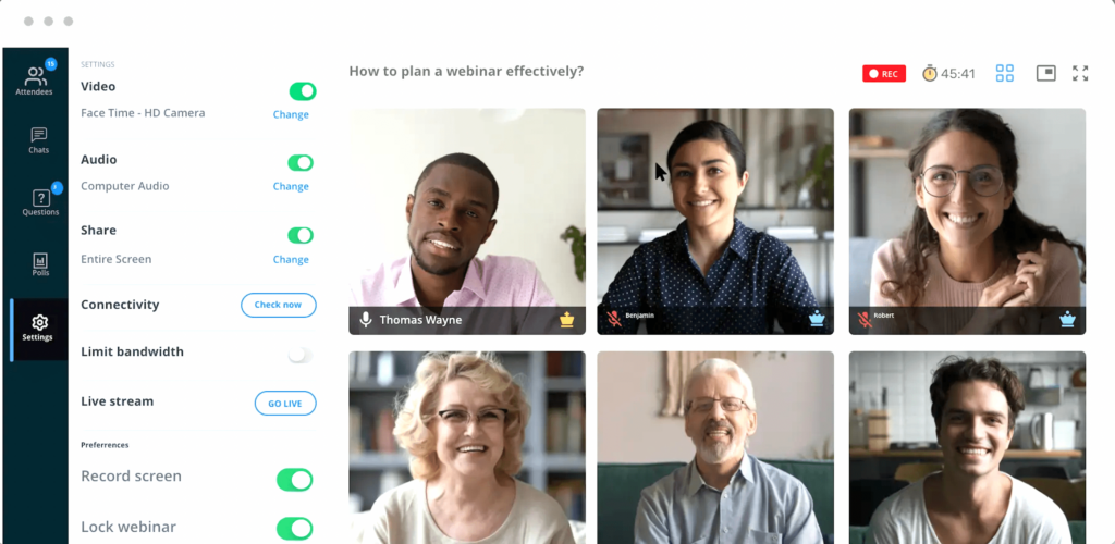 Zoho Meeting screenshot - 10 Best Video Conferencing Software For Remote Teams 2022