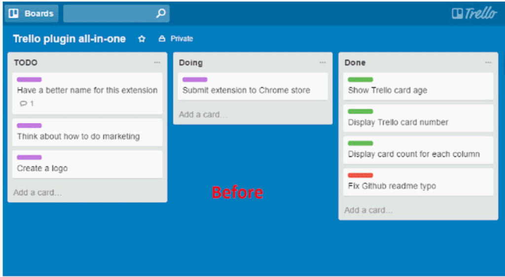 Unity Tips — Using Trello for Projects — Contd.