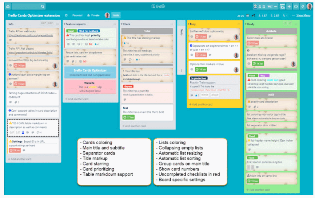 Unity Tips — Using Trello for Projects — Contd.