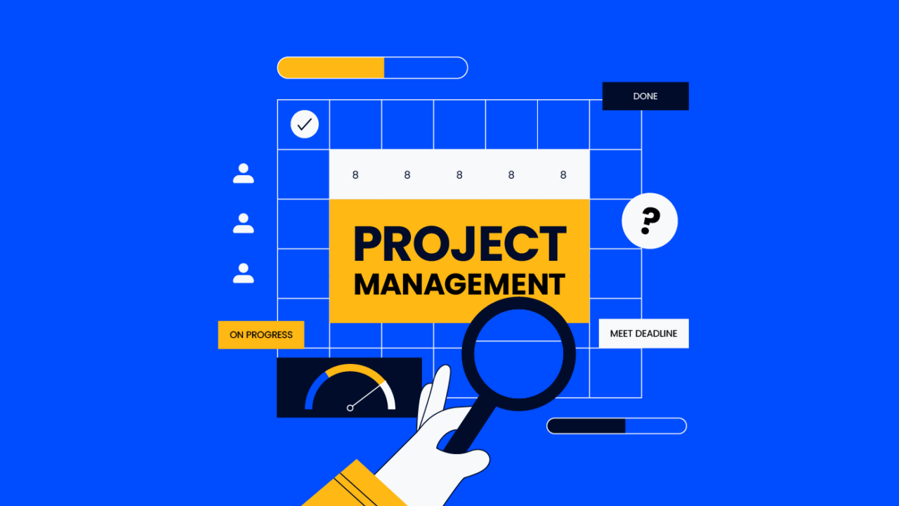 grid with the text project management for knowledge areas