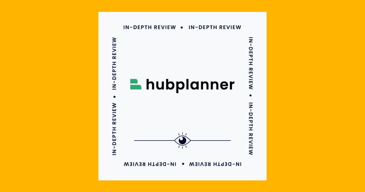 Hub Planner Project Management Software InDepth Review 2024 The