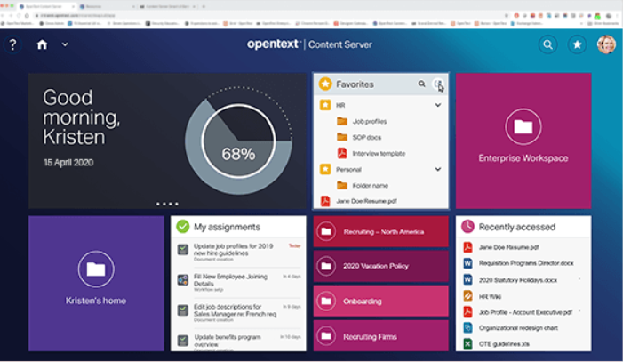 OpenText screenshot - 10 Best Document Management Systems To Track & Store Docs [2023]