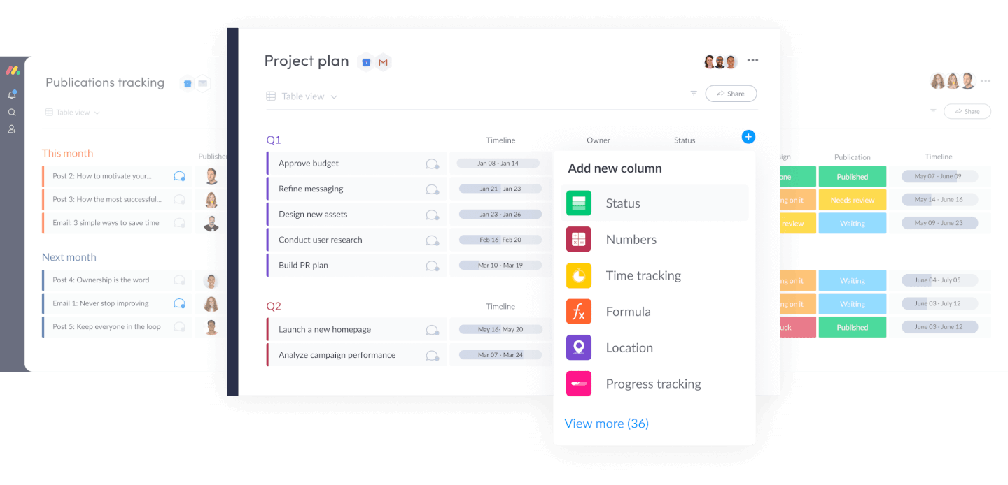 monday.com screenshot - Compare The 15 Best Project Management Software Of 2022