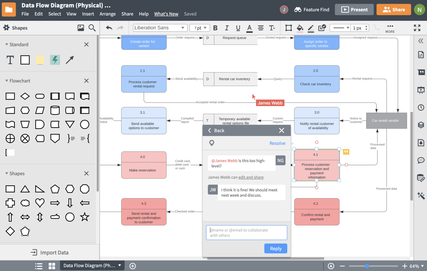 Lucidchart screenshot - 10 Best Workflow Diagram Software To Help Chart Processes In 2023