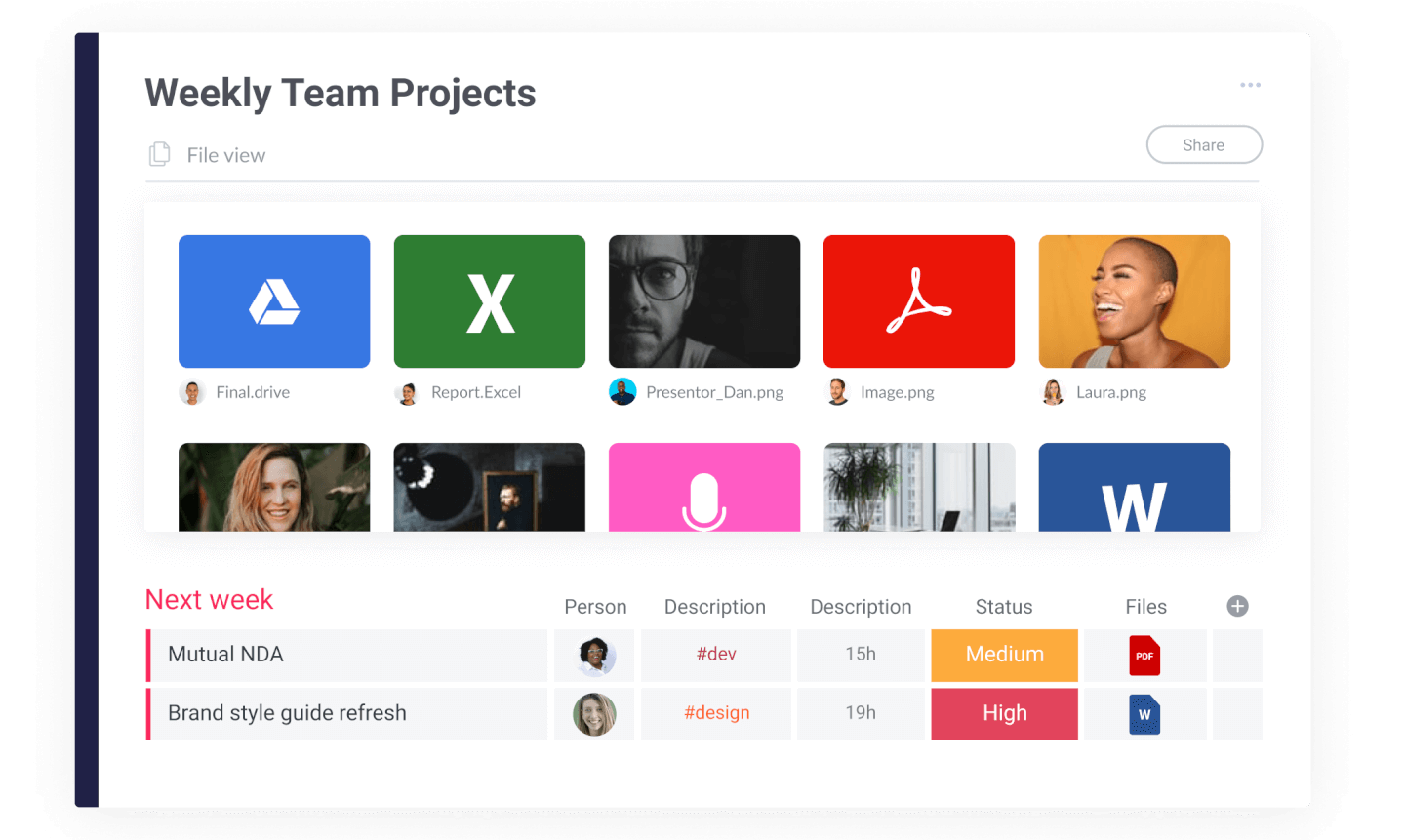 monday.com screenshot - 15 outils de collaboration en ligne pour accroître l’efficacité de votre projet