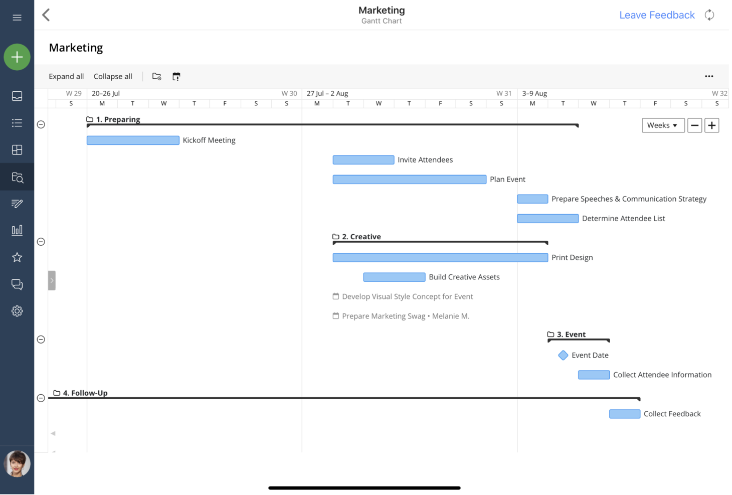Wrike screenshot - 10 Best Project Timeline Management Software [2023]